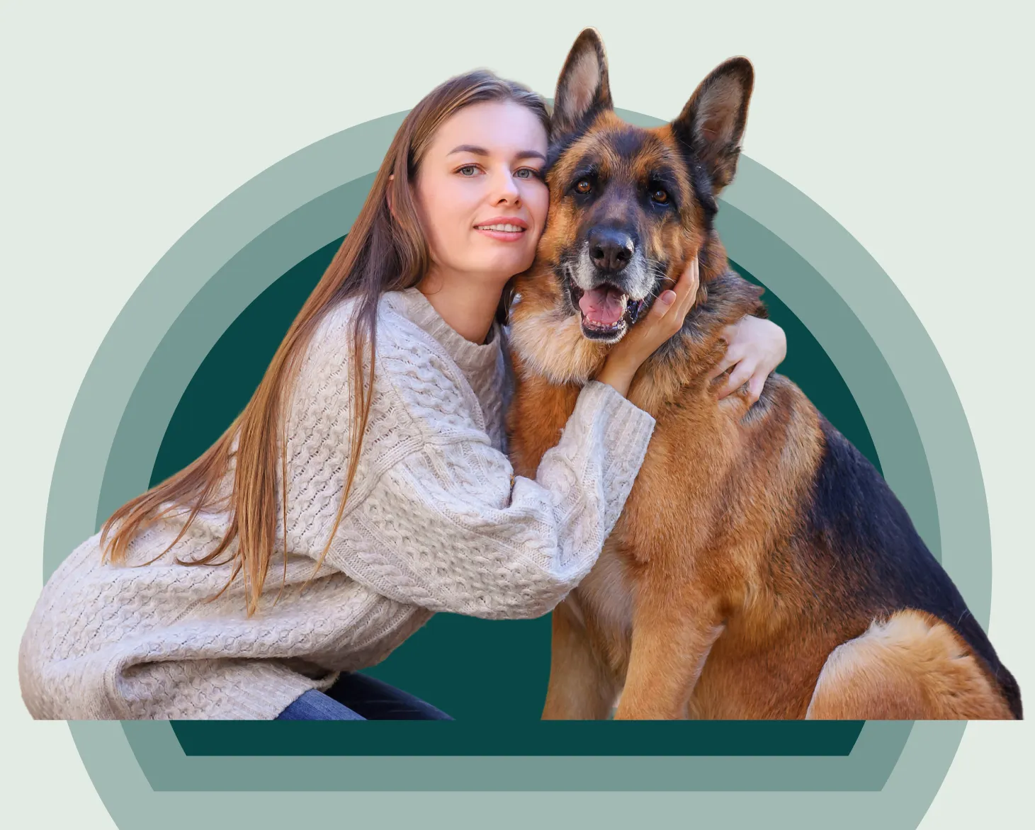 A service dog working with its handler
